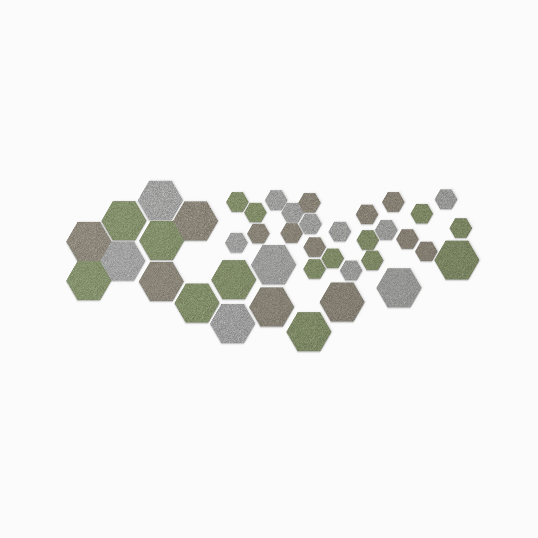 Hush Felt Hexagon Notice Board