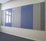 CombiBoard, glas, notice board, fabric