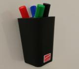 Black pencil cup for whiteboard 